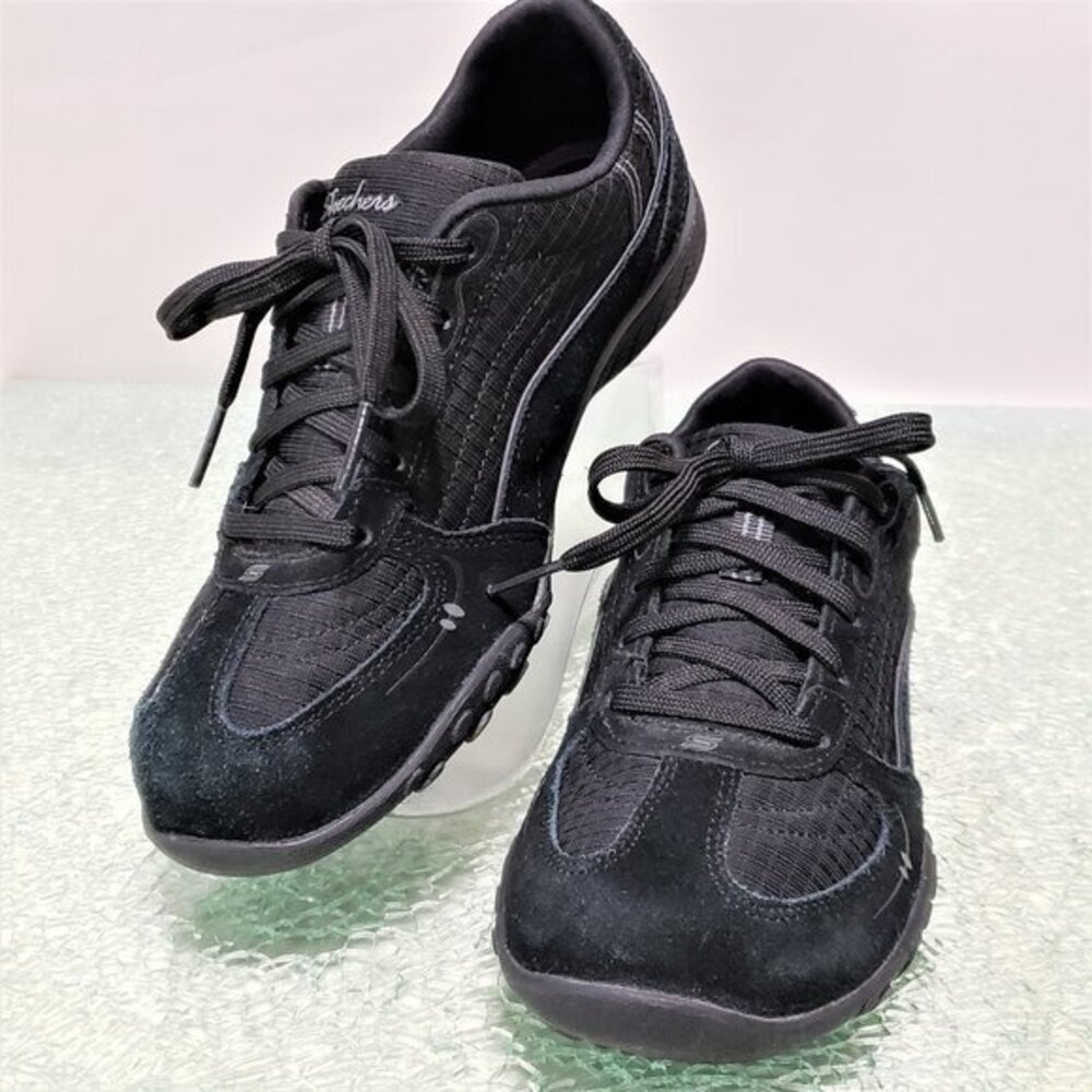Skechers Suede Biker's Contained Casual Shoe